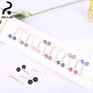 이슬람 Hijab 패션 이슬람 Turban 마그네틱 클로저에 대 한 12pcs 핀 클립 세트 새로운 Headscarf 액세서리 웨딩 파티 선물 RIMAIRE
