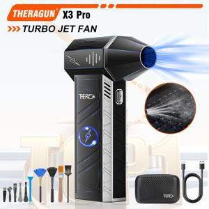 X3Pro 150000 RPM 풍속 52m/s 휴대용 미니 터보 제트 팬, 압축 공기 먼지떨이, 산업용 덕트 팬, 자동차 건조기/PC-THERAGUN