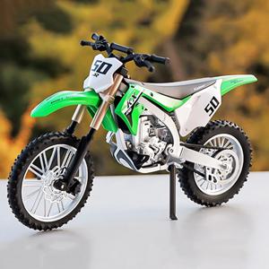 1:12 가와사키 KX450 장난감 오토바이 모델 합금 다이캐스트 닌자 400 오토바이 충격 흡수 고무 타이어 모델 장난감 어린이 선물