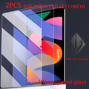 Xiaomi Redmi Pad SE 11 인치 2023 태블릿 보호 필름 스크래치 방지 HD 유리 보호기 용 2PCS 강화 유리 스크린