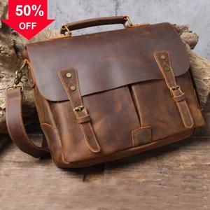 Newsbirds 소 가죽 남성용 서류 가방 정품 가죽 A4 파일 문서 핸드백 남성 노트북 어깨 비즈니스 컴퓨터 가방