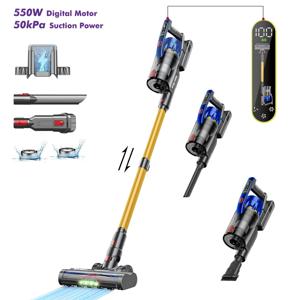 Armo V20 핸드헬드 무선 청소기 50kPa 550W 전력 6 in 1 수직 청정 LED 디스플레이 전기 청소기 무선 청소기 청소기 이동식 배터리 포함