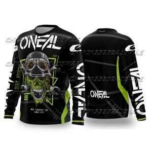 2025 새로운 Motocross 남자와 여자의 레이싱 사이클링 슈트 ONEAL 오토바이 통기성 속도 건조 대형 긴 소매 셔츠