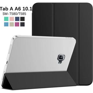 삼성 갤럭시 탭 A A6 10.1'' 2016 플립 삼중 스탠드 커버 SM-T580 SM-T585 PU 가죽 케이스 자동 수면 웨이크