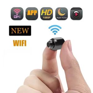 야간 투시경 기능이 있는 HD 미니 WiFi 카메라 - 오디오 녹음 및 원격 모니터링 기능이 있는 IP 캠