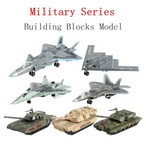 크리 에이 티브 군사 시리즈 빌딩 블록 다목적 전투기 F22 주요 전투 탱크 M1A2 헬리콥터 모델 장난감 소년 크리스마스 선물