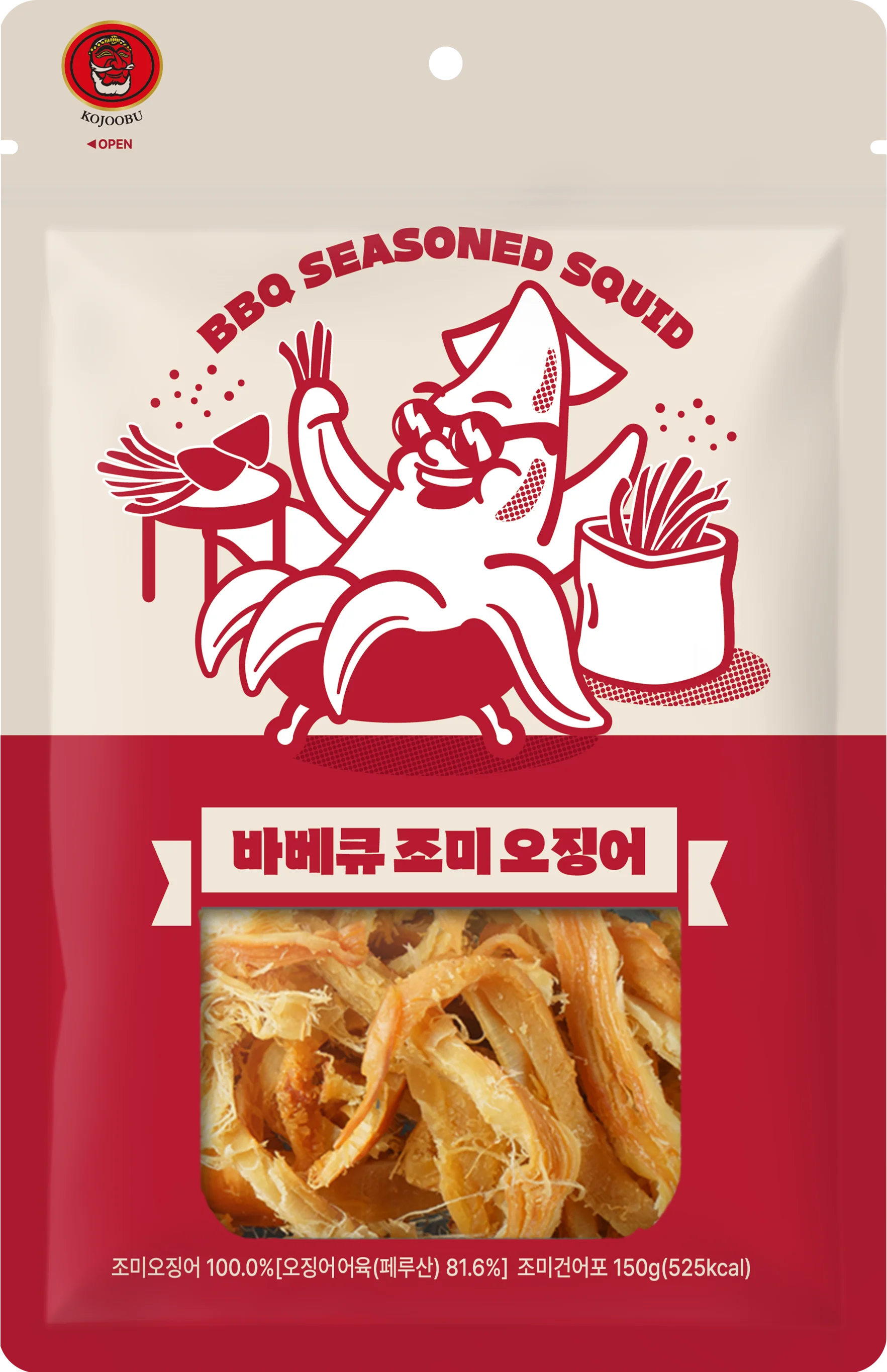 코주부 바베큐 조미 오징어 150g 1+1