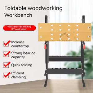 다기능 목공 작업대 접이식 목공 테이블 톱 가정용 휴대용 조합 공구 장식 목공 작업 테이블