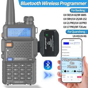 워키 토키 플러그 앤 플레이 용 Baofeng Bluetooth 무선 프로그래머 UV5R BF888S Quansheng UVK5 용 드라이버 문제 없음 전화