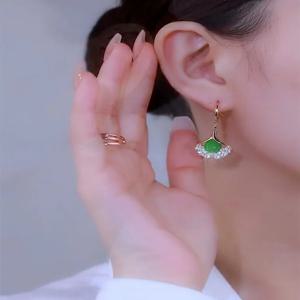 VICTORIA BEAR Design een 's Eye Flower Ear Cuffs Fre Sle 실버 메이플 Le Le ape Faionable Hair Accories