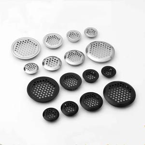10pcs 라운드 캐비닛 공기 덕트 환기 Dia.19mm-53mm 스틸 루버 메쉬 구멍 플러그 장식 커버 옷장 그릴 환기 시스템