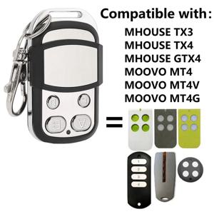 새로운 Mhouse TX3 TX4 GTX4 원격 제어 MOOVO MT4 MT4V MT4G 차고 문 원격 제어 복사기 컨트롤러 배리어 게이트 제어