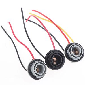 2pcs 1156 1157 전구 소켓 BAY15D 램프 홀더 P21/5W 12V 어댑터 기본 커넥터 브레이크 라이트 플라스틱 자동차 액세서리