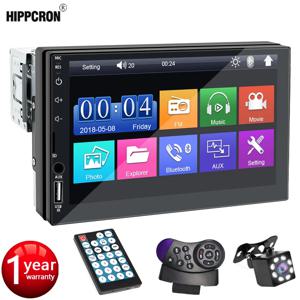 자동차 라디오 7 인치 1 Din MP5 멀티미디어 플레이어 터치 스크린 FM ISO 전원 Aux 입력 Bluetooth USB 미러 링크 Universal Autoradio