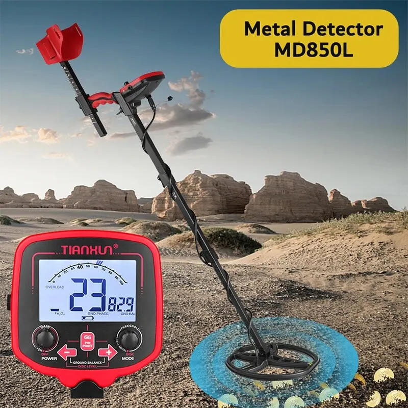 TX-850L 금 탐지기, 고성능 지하 금속 탐지기, 보물 찾기, 금 탐사기