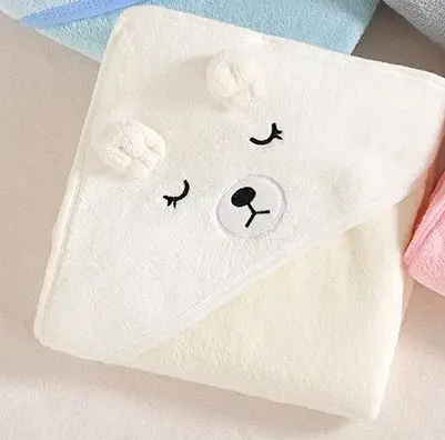 만화 귀여운 동물 아기 목욕 타올 후드 어린이 부드러운 빠른 흡수 마이크로 화이버 산호 양털 아기 목욕 타올
