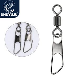 DNDYUJU 스테인레스 스틸 A 타입 핀 낚시 루어 커넥터, 낚시 베어링 롤링 스위블, 잉어 낚시 액세서리, 100 개
