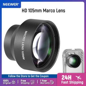 NEEWER 105mm HD 매크로 렌즈 iPhone과 호환 가능 17mm 스레드 렌즈 마운트가 있는 삼성 전화 케이지 전화 케이스 백플레인