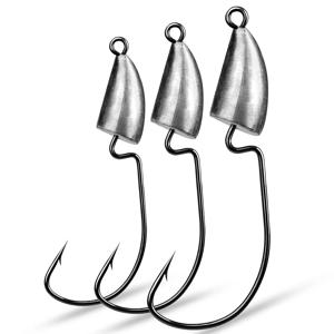 BBK 낚시 샤프 지그 헤드 후크 잠금 미끼 소프트 미끼 웜 삼각형 후크 안티 교수형 바닥 강한 Fishhook 거부 실행 물고기