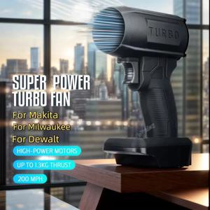 250000 RPM 터보 제트 팬 1600g 추력 Makita/Milwaukee/Dewalt 18V 배터리 세차 건조기 폭력 터보팬 용 200 MPH 풍속