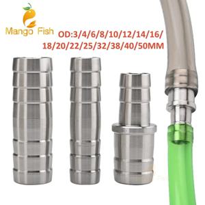 3 4 6 8 10 12 13 14 16 19 20 25 32mm 호스 바브 동등 감소 304 스테인레스 스틸 파이프 피팅 파고다 테일 바브 커넥터 패널
