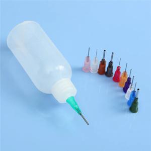 투명 접착제 병, 폴리에틸렌 바늘 디펜서 분배 병, 송진 솔더 플럭스 페이스트, 11 바늘, 30ml, 50ml