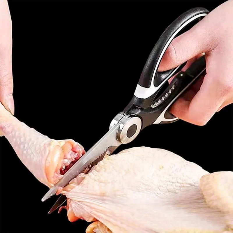 다기능 스테인레스 스틸 주방 도구 강력한 홈 야채 도마 치킨 뼈 생선 음식 가위 다목적 도구