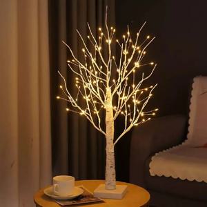 1PC 144LED DIY 자작 나무 조명, USB 전원 테이블 램프, 결혼식, 크리스마스 및 추수 감사절을위한 실내 옥외 장식 조명