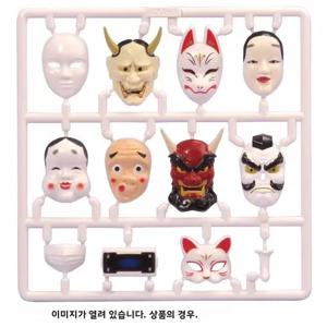 미니어처 일본 전통 마스크 MIC Toray Egg Valley Joy And i Mask Collectible Figure 애니메이션 테마 수제 공예품