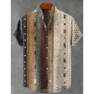 남성용 하와이 셔츠 3D 패션 수입 의류 프린트 싱글 브레스트 남성 탑 캐주얼웨어 Camisa De Hombre Cosas Baratas