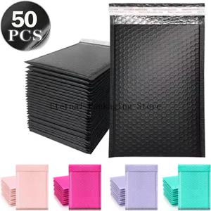 50 Pcs 멀티 컬러 봉투 우편 배송 포장 소규모 비즈니스 용품 배송 패키지 버블 메일러 봉투 포장