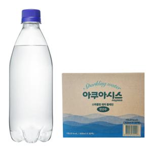 아쿠아시스 스파클링 워터 탄산수 플레인 500ml X 20병