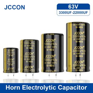 2Pcs JCCON 오디오 전해 콘덴서 63V 3300 미크로포맷 4700 미크로포맷 6800 미크로포맷 10000 미크로포맷 12000 미크로포맷 15000 미크로포맷 22000 미크로포맷 Hifi 증폭기 용 낮은 ESR