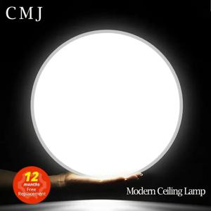 Led 천장 조명 Led 패널 220V 현대 천장 패널 조명 라운드 18/30/40/50/72W 거실 천장 벽 조명기구