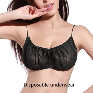 일회용 브라 여성용 부직포 브라, 미용실 땀 사우나 비즈니스 여행 호텔 멸균 란제리 브라