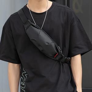 남자 화니 팩 십대 야외 스포츠 러닝 사이클링 허리 가방 팩 남성 패션 어깨 벨트 가방 여행 전화 파우치 가방