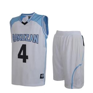 Anime Kuroko no Basket Basuke 코스프레 Rakuzan 교복 4 6 Akashi Seijuro 농구 저지 스포츠웨어 티셔츠 의상 세트