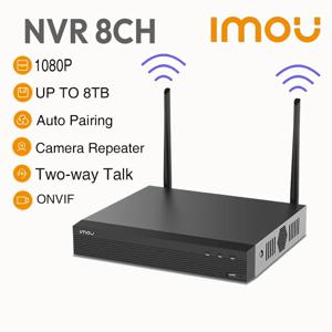 IMOU NVR 네트워크 보안 시스템 8CH 무선 WIFI NVR 1080P 해상도 강력한 금속 쉘은 ONVIF 표준을 준수합니다.
