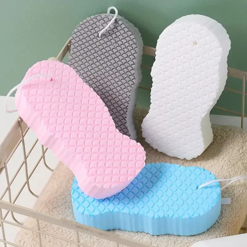 부드러운 각질 제거 스폰지 바디 스크러버, 목욕 각질 제거 스폰지, 샤워 브러시, 바디 각질 제거제, 목욕 용품, 4 색