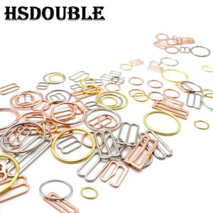 100 개/갑 6mm ~ 25mm 금속 브래지어 스트랩 조정 버클 속옷 슬라이더 링 클립 란제리 조정 DIY 액세서리
