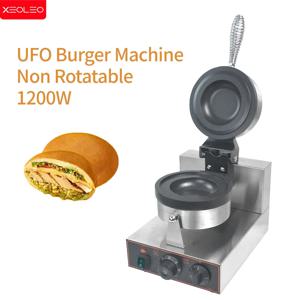 XEOLEO 전기 아이스크림 와플 기계 UFO 버거 메이커 1200W 함부르크 젤라토 파니니 프레스 기계 샌드위치 프레스 메이커