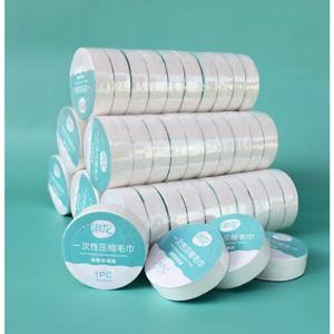 10PCS 세트 압축 수건 여행 빠른 건조 수건 여행 일회용 호텔 빨 수있는 천 수건 냅킨 수건 야외 여행