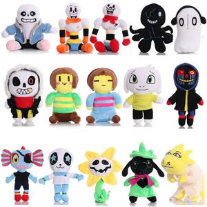 뜨거운 Undertale 플러시 장난감 20-30cm Undertale Sans 플러시 인형 파피루스 Ootopus 음악 Alphys Frisk 플러시 인형 장난감 어린이 선물 용품
