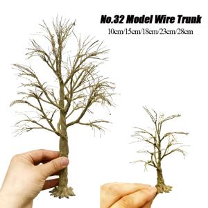 10cm/15cm/18cm/23cm/28cm 모델 와이어 트렁크, 수제 나무 모델 DIY 재료 미니어처 트리 모델 기차 레이아웃용