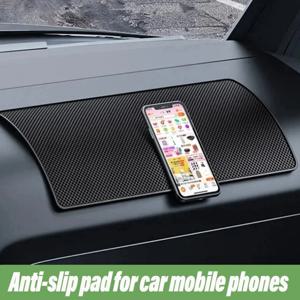 자동차 대시 보드 끈적 끈적한 미끄럼 방지 PVC 매트 iPhone16 15 14 13 12 11 삼성 전화 선글라스 홀더에 대한 자동 미끄럼 방지 끈적 젤 패드