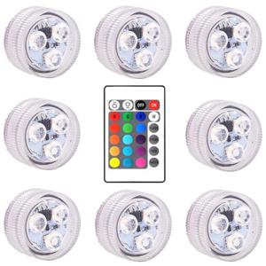 3 LED 수중 조명 16 색 RGB IP68 방수 수영장 액세서리 연못 꽃병에 대 한 야외 잠수정 조명