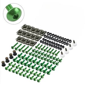 177pcs 오토바이 페어링 볼트 바디 나사 너트 가와사키 Z900 Z750 Z800 Z650 Z1000 ER6N Versys 650 ZX6R ZX10R Ninja 400 300