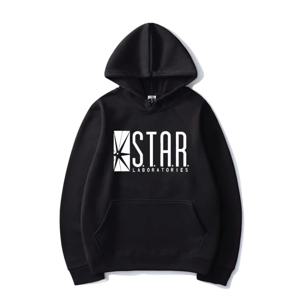 2024 후드 솔리드 컬러 스타 연구소 인쇄 후드 탑 streetwear 남성 여성 데일리 캐주얼 풀오버 봄 트렌디 힙합 unsiex