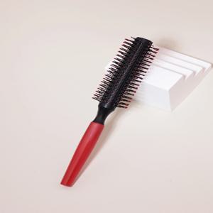 전문 정전기 방지 원통형 강모 곱슬 머리 스타일링 라운드 빗 나일론 치아 롤러 빗 실제 머리 가발을위한 특별