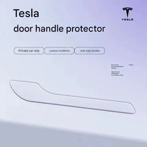 Tesla 업데이트 모델 3Y 도어 핸들 보호 필름, 긁힘 방지 TPU 투명 보호 필름에 적합